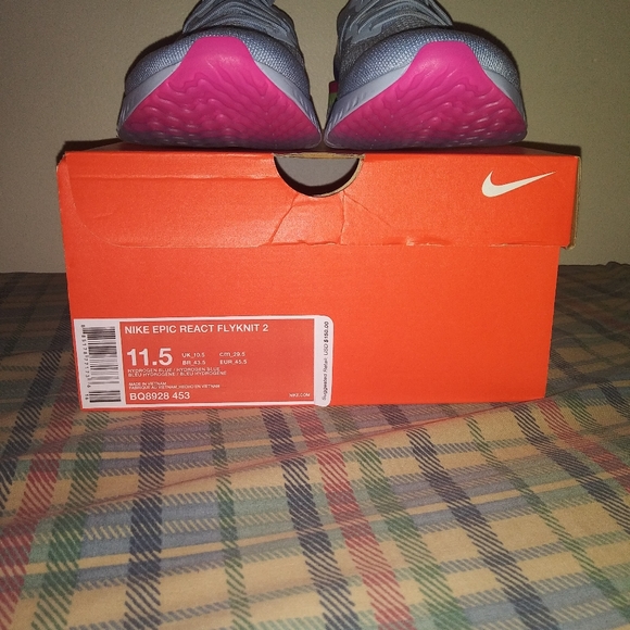 NEW Nike Epic React Flyknit 2 "Hydrogen Blue" - Picture 4 of 5
